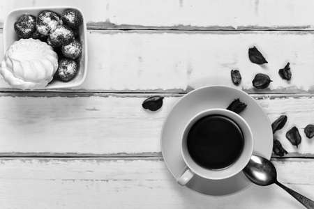 Strawberry dessert on the tableの写真素材