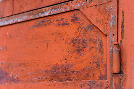 The texture of the metal doors in the garageの写真素材