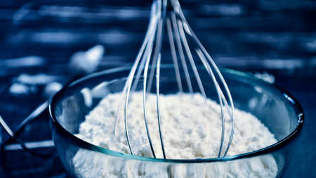 Flour and whisk for cooking food and cooking for women. Womensの写真素材