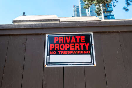 Private property in Vancouverの写真素材