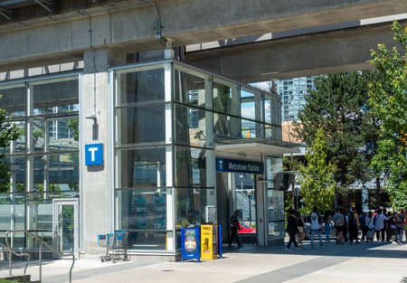 Metrotown Station in Burnaby.の写真素材