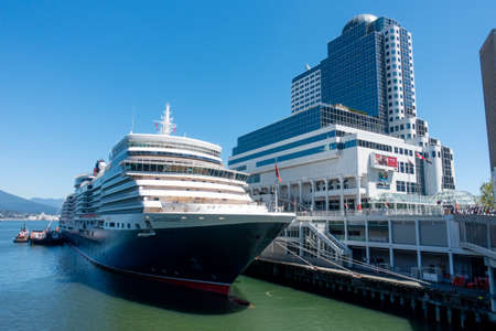 Cruise ship in Vancouverの写真素材