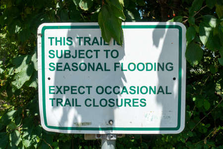 Traffic sign in the forest.