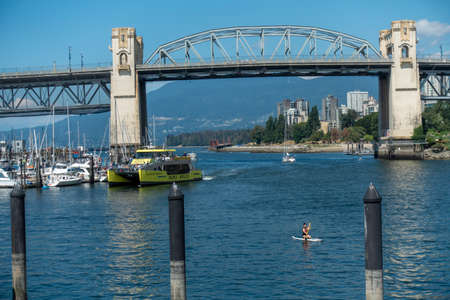 False Creek Bridge, Vancouverの写真素材