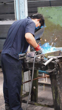 Stock Photo - People Welding with sparksの写真素材