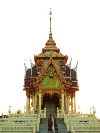 Stock Photo - Thai Temple on white backgroundの写真素材