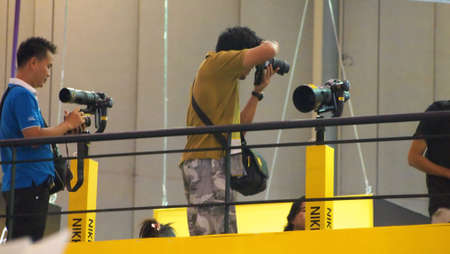 BANGKOK,THAILAND-DECEMBER 2 : Unidentified People in Photo Fair 2012 on DECEMBER 2,2012 in BANGKOK,THAILAND.のeditorial素材