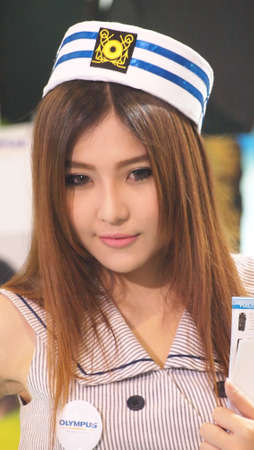 BANGKOK,THAILAND-DECEMBER 2 : Unidentified People in Photo Fair 2012 on DECEMBER 2,2012 in BANGKOK,THAILAND.のeditorial素材