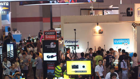 BANGKOK,THAILAND-DECEMBER 2 : Unidentified People in Photo Fair 2012 on DECEMBER 2,2012 in...