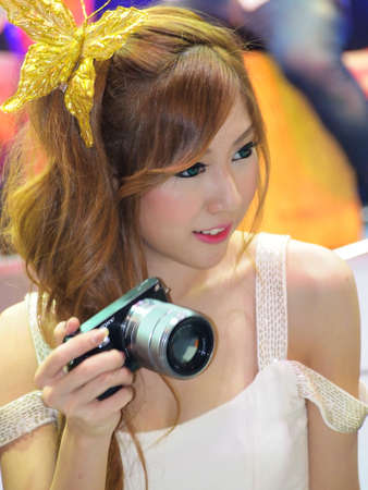 BANGKOK,THAILAND-DECEMBER 2 : Unidentified People in Photo Fair 2012 on DECEMBER 2,2012 in BANGKOK,THAILAND.のeditorial素材