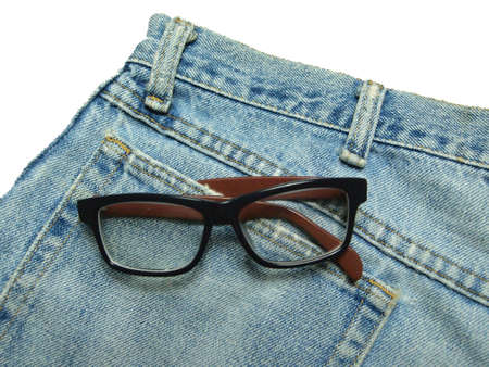 Jeans and Glassesの写真素材