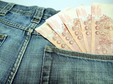 Money pocketsの写真素材