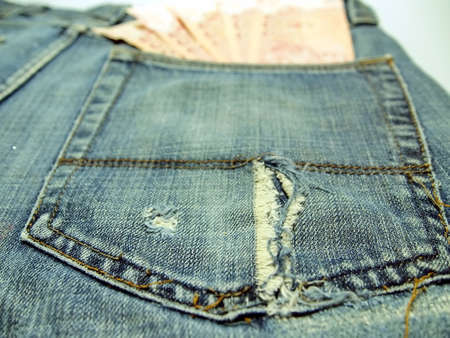 Money pocketsの写真素材