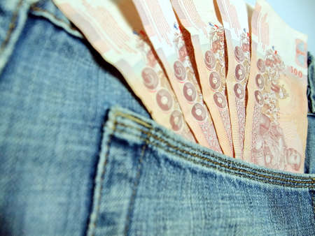 money pocketsの写真素材