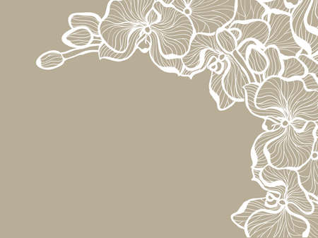 Abstract floral backgroundのイラスト素材