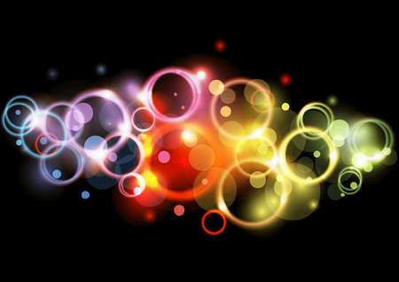 Shiny circles abstract backgroundのイラスト素材