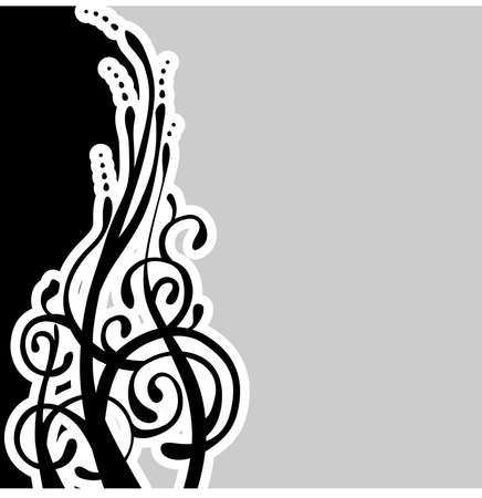 Floral background templateのイラスト素材