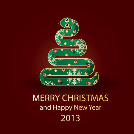 New year tree 2013のイラスト素材