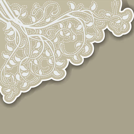 Angular floral backgroundのイラスト素材