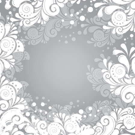 Frosty winter ornamentのイラスト素材