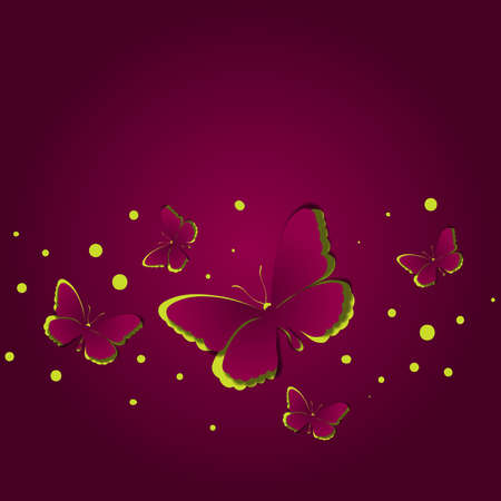 Butterfly patternのイラスト素材