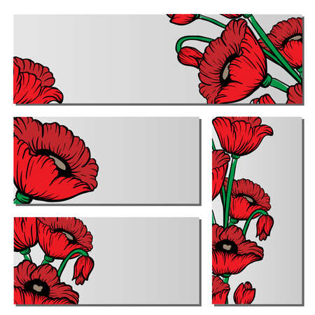Poppy flowerのイラスト素材
