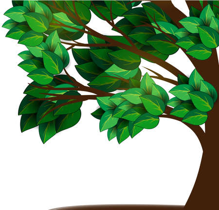 Tree with green leavesのイラスト素材