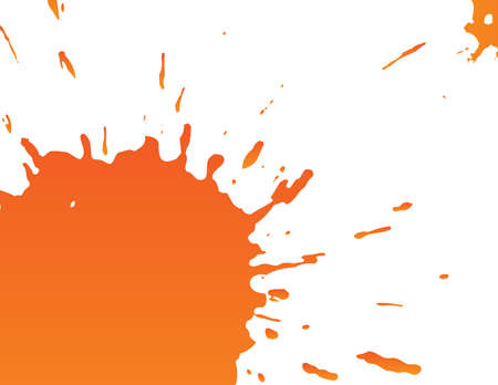 Big orange splatterのイラスト素材
