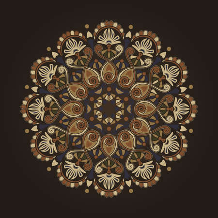 Radial geometric pattern のイラスト素材