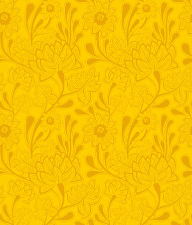 Floral seamless vintage patternのイラスト素材