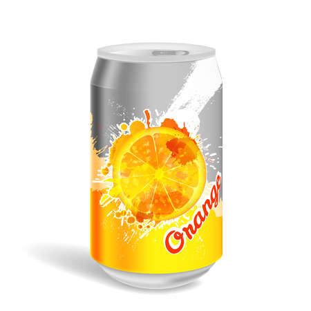 Aluminium soda canのイラスト素材