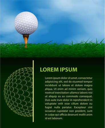 Golf design templateのイラスト素材