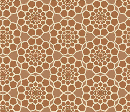 Abstract geometric seamless radial pattern