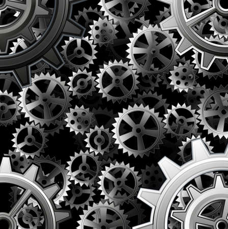 Steampunk gears backgroundのイラスト素材