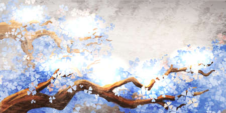 Magic tree branchのイラスト素材