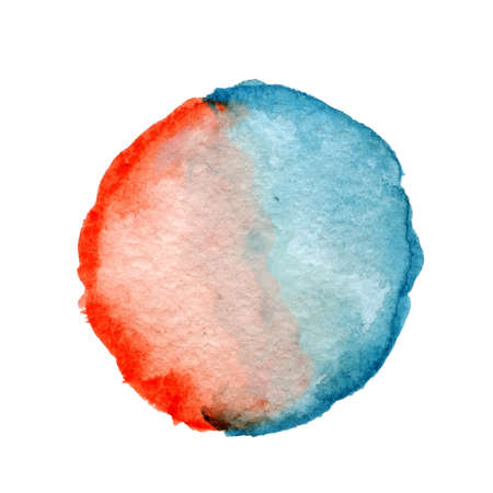 Round watercolor spotのイラスト素材