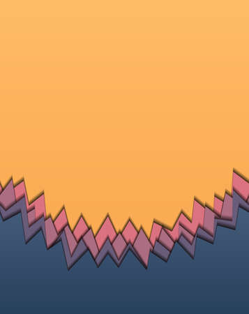 Paper cut abstract backgroundのイラスト素材