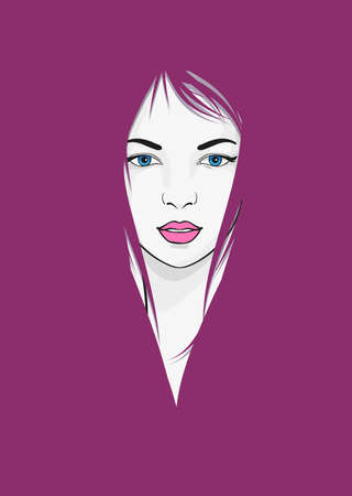 Young woman portraitのイラスト素材