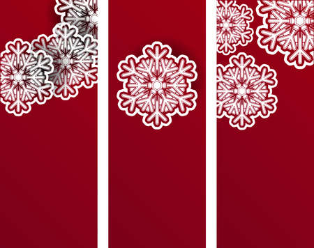 New Year an Christmas banners or flyers design templates setのイラスト素材
