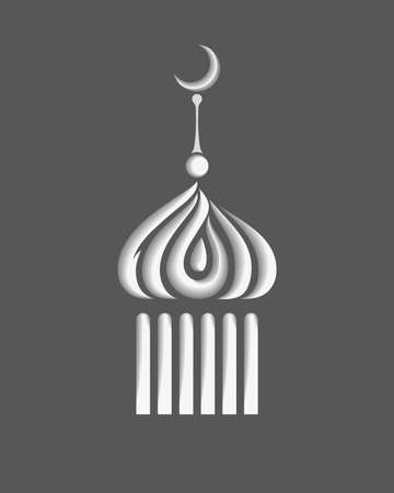 Stylized minaret smbol or iconのイラスト素材
