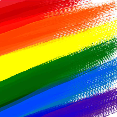 Gay or LGBT flag grunge backgroundのイラスト素材