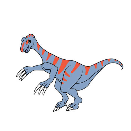 Therizinosaurus dinosaurのイラスト素材