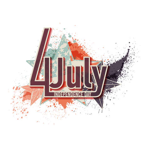 4th July Independance Day backgroundのイラスト素材