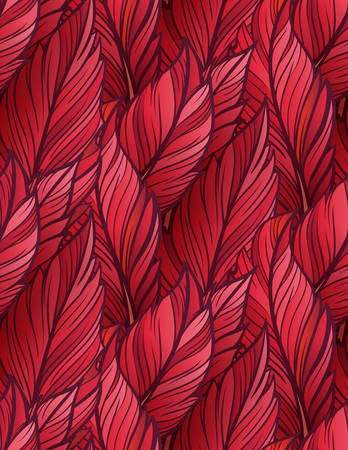 Bright leaves seamless patternのイラスト素材