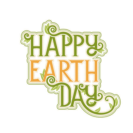 Earth Day poster templateのイラスト素材