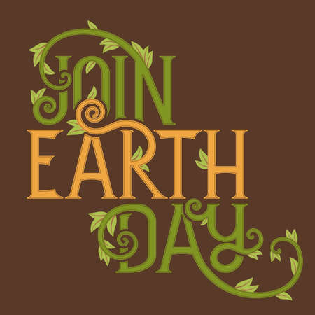 Join Earth Day poster templateのイラスト素材