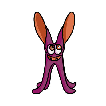 Monster alphabet: letter Xのイラスト素材