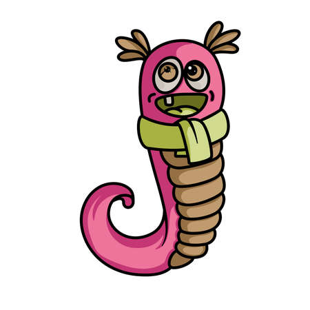 Monster alphabet: letter Jのイラスト素材