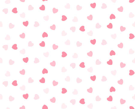 Pink hearts seamless girlish background. Suitble for prints, wrapping and backgroundsのイラスト素材
