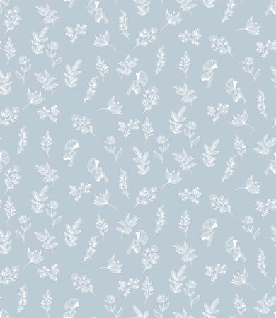 Seamless floral patternのイラスト素材